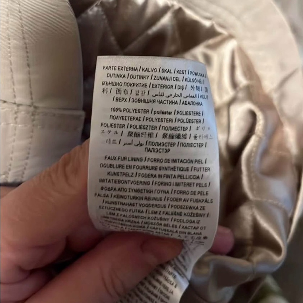 Guess Beige Women's Trench Coat with Shawl Collar - Picture 5 of 6